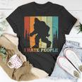 Retro Camping I Hate People Unisex T-Shirt Unique Gifts