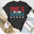 Shes My Firecracker His And Hers 4Th July Matching Couples Unisex T-Shirt Funny Gifts