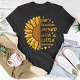 Shes Sunshine Mixed With A Littles Hurricane Sunflower T-shirt Personalized Gifts