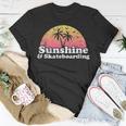 Skateboarding Sunshine And Skateboarding T-shirt Personalized Gifts
