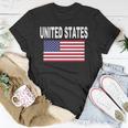United States Flag Cool Usa American Flags Top Tee Unisex T-Shirt Unique Gifts