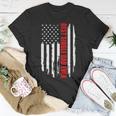 Us Flag Best Single Dad Ever 4Th Of July American Patriotic Unisex T-Shirt Funny Gifts