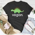 Vegan Dinosaur Green Save Wildlife Unisex T-Shirt Unique Gifts