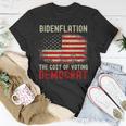 Vintage Old Bidenflation The Cost Of Voting Stupid 4Th July Unisex T-Shirt Funny Gifts
