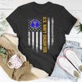 Vintage Usa Flag Proud Us Navy Daughter Veteran Military Unisex T-Shirt Unique Gifts