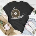 Vinyl Snail Vinyl Records Dj Vinyl Slug Lp Collector 155 Trending Shirt Unisex T-Shirt Funny Gifts