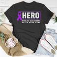 Vitiligo Awareness Hero - Purple Vitiligo Awareness Unisex T-Shirt Funny Gifts