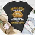 Womens Gemini Girl I Can Be Mean Saying Birthday Zodiac Girls Unisex T-Shirt Funny Gifts