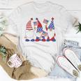 4Th Of July 2022 Patriotic Gnomes Funny American Usa Unisex T-Shirt Unique Gifts
