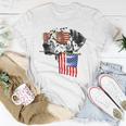4Th Of July Fun American Flag Dalmatian Dog Lover Gift Unisex T-Shirt Unique Gifts