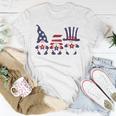 4Th Of July Patriotic Gnomes American Usa Flag Unisex T-Shirt Unique Gifts