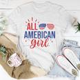 All American Girl 4Th Of July Girls Kids Sunglasses Family Unisex T-Shirt Unique Gifts