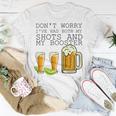 Beer Drinking Dont Worry Ive Had Both My Shots And Booster V2 Unisex T-Shirt Funny Gifts