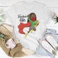 Black Teacher Life Locs Hair Afro Women Sunglasses Funny Unisex T-Shirt Unique Gifts