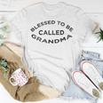 Blessed To Be Called Grandma Sticker Unisex T-Shirt Funny Gifts