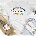 Blessed To Be Called Papa Sticker Unisex T-Shirt Funny Gifts