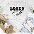 Books And Coffee Books Lover Tee Coffee Lover Gift For Books Lover Gift For Coffee Lover Books And Coffee Tee Unisex T-Shirt Funny Gifts