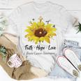 Brain Cancer Awareness Faith Hope Love Unisex T-Shirt Funny Gifts