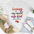 Cute Mom Loosing My Mind One Kid At A Time Mothers Day Gif Unisex T-Shirt Funny Gifts