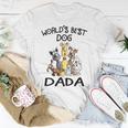 Dada Grandpa Worlds Best Dog Dada T-Shirt Funny Gifts