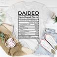 Daideo Grandpa Daideo Nutritional Facts T-Shirt Funny Gifts