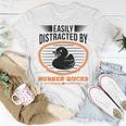 Easily Distracted By Rubber Ducks Duck Unisex T-Shirt Unique Gifts