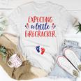 Expecting A Little Firecracker New Mom 4Th Of July Pregnancy Unisex T-Shirt Funny Gifts