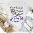 Friends Dont Let Friends Fight Chronic Inflammatory Demyelinating Polyneuropathy Cidp Alone Unicorn Blue Ribbon Cidp Support Cidp Awareness Unisex T-Shirt Funny Gifts