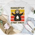 Funny Cute Sloth Yoga Namastay Social 863 Shirt Unisex T-Shirt Funny Gifts