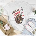 Funny Donut Fall In Love Unisex T-Shirt Funny Gifts