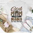 God Gifted Me Two Titles Mom And Nana Leopard Unisex T-Shirt Funny Gifts