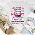 Granny Grandma I Never Dreamed I’D Be This Crazy Granny T-Shirt Funny Gifts