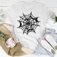 Halloween Spider Web Pattern Unisex T-Shirt Funny Gifts