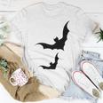 Halloween Two Bats Pattern Unisex T-Shirt Funny Gifts