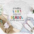 Happy Last Day Of School Hello Summer Happy Last Day Of School Hello Summer Students And Teachers Gift For Students Teachers Gifts Teacher Lover Summer Gift V2 Unisex T-Shirt Funny Gifts