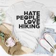 Hate People Love Hiking V2 Unisex T-Shirt Funny Gifts