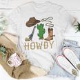 Howdy Cowboy Western Country Cowboy Hat Boots Unisex T-Shirt Unique Gifts