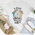 I Really Like Spooky Penguin Ok Unisex T-Shirt Funny Gifts