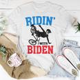 Joe Biden Falling With Biden Funny Ridin With Biden V3 Unisex T-Shirt Funny Gifts