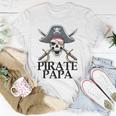 Mens Pirate Papa Captain Sword Gift Funny Halloween Unisex T-Shirt Unique Gifts