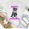 Miniature Schnauzer At Home Nans Favourite Multi Tasking Dog Unisex T-Shirt Funny Gifts