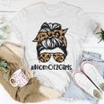 Mom Of 2 Girls Mothers Day Daughter Mom Life Messy Bun Unisex T-Shirt Unique Gifts