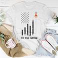 Official To The Moon Distressed Us Flag Stock Market Amc Gme Investor Cryptocurrency Investor Funny Unisex T-Shirt Funny Gifts