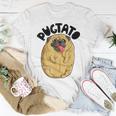 Pugtato Pug Potato Dog Lovers Costume Funny Meme Gifts Unisex T-Shirt Funny Gifts