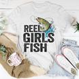 Reel Girl Fish Unisex T-Shirt Funny Gifts