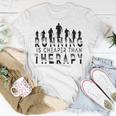 Running Is Cheaper Than Therapy A Celebration Of Running Unisex T-Shirt Funny Gifts