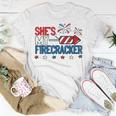 Shes My Firecracker 4Th July Matching Couples His And Hers Unisex T-Shirt Funny Gifts