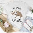 Sloth My Spirit Animal Nap Sloth Lazy 843 Shirt Unisex T-Shirt Funny Gifts