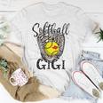 Softball Gigi Leopard Game Day Softball Lover Grandma Unisex T-Shirt Unique Gifts