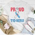 Type 1 Diabetes Awareness Proud Dad T1d Hero Diabetes Dad Unisex T-Shirt Unique Gifts